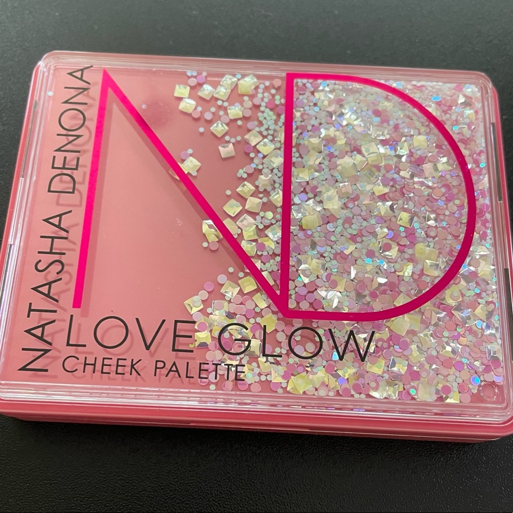Natasha demona limited edition love glow cheek palette used just a few times